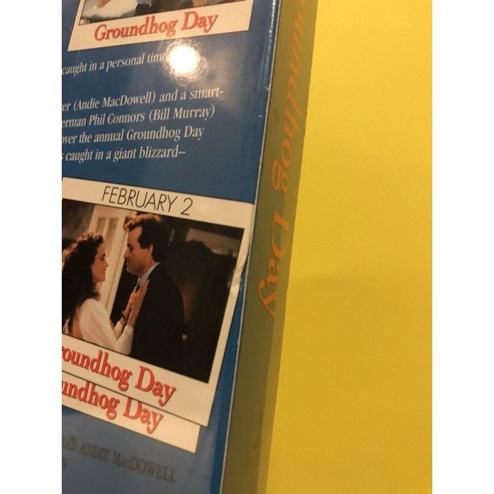 Vintage 90's 1993 Groundhog Day Bill Murray Brand New Sealed VHS - Picture 4 of 4